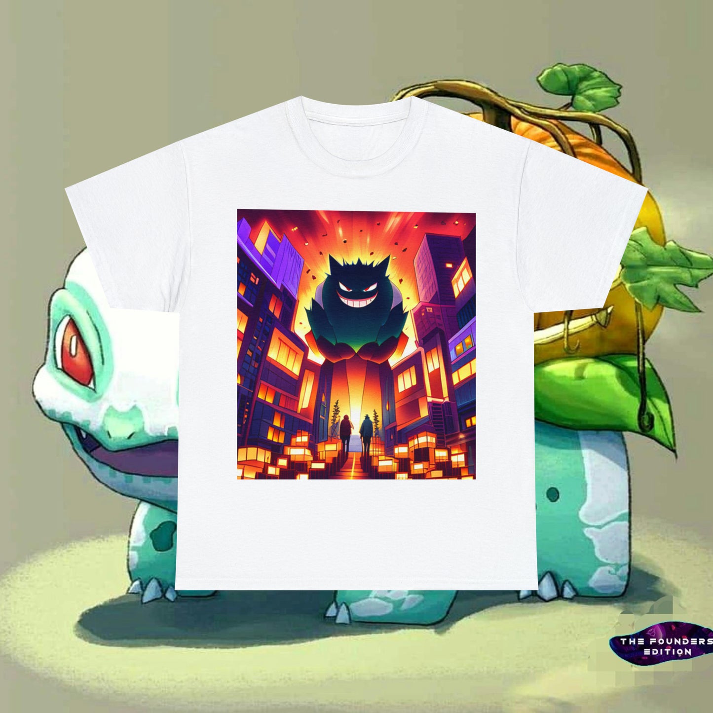 Halloween - Poke-Bulba Unisex Heavy Cotton Tee